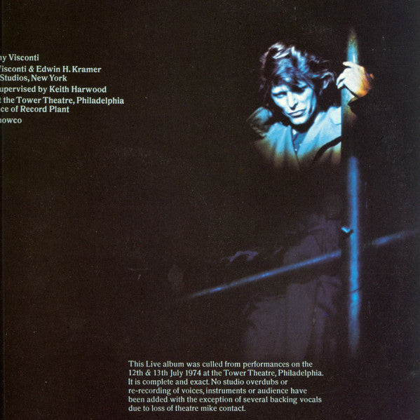 David Bowie : David Live (2xLP, Album, RP, Ora)