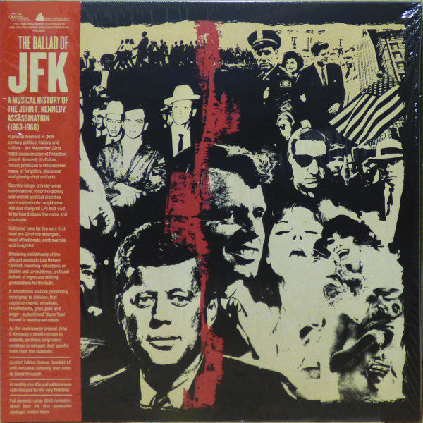 Various : The Ballad Of JFK: A Musical History Of The John F. Kennedy Assassination (1963-1968) (LP, Comp, RM, Red)