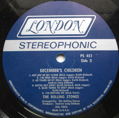 The Rolling Stones : December's Children (And Everybody's) (LP, Album)