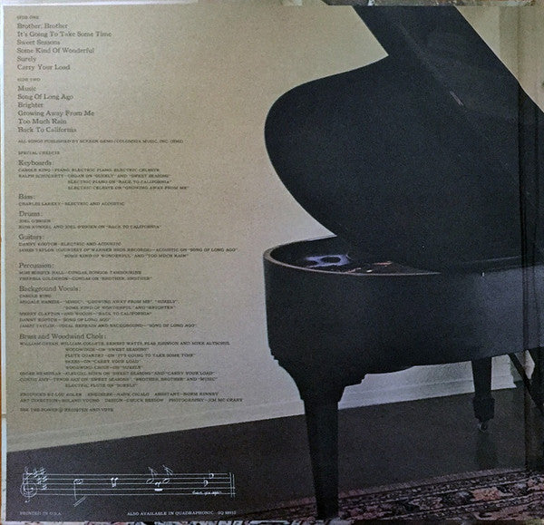 Carole King : Music (LP, Album, Gat)