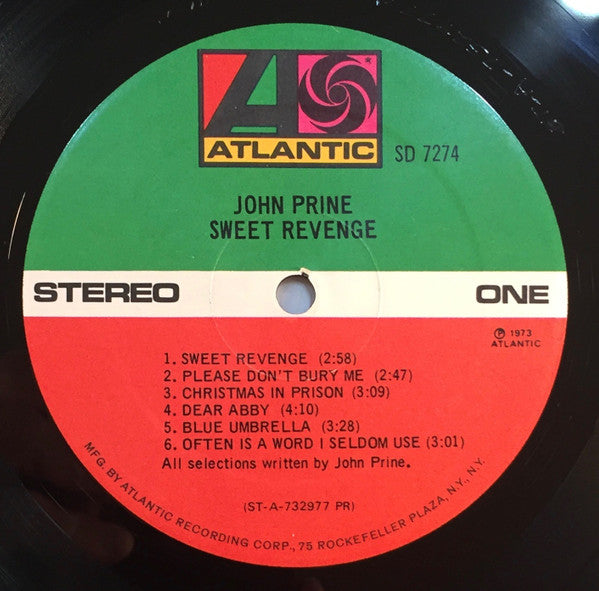 John Prine : Sweet Revenge (LP, Album, RP, PR )