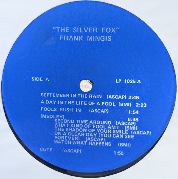 Frank Mingis : The Silver Fox (LP, Pri)