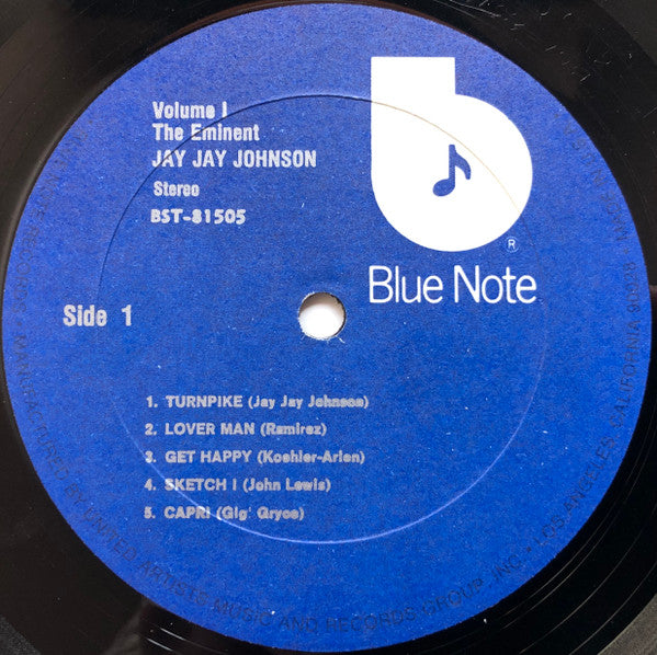 Jay Jay Johnson* : The Eminent Jay Jay Johnson Volume 1 (LP, Comp, RE)