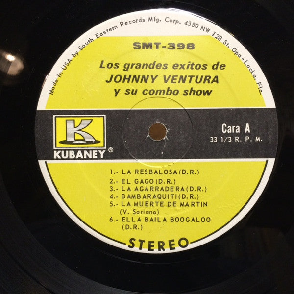 Johnny Ventura Y Su Combo : Los Grandes Exitos de Johnny Ventura Y Su Combo (LP, Album)