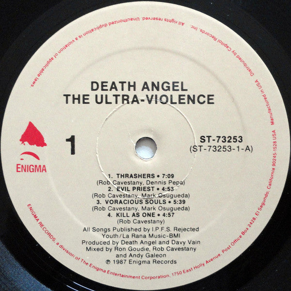 Death Angel (2) : The Ultra-Violence (LP, Album)