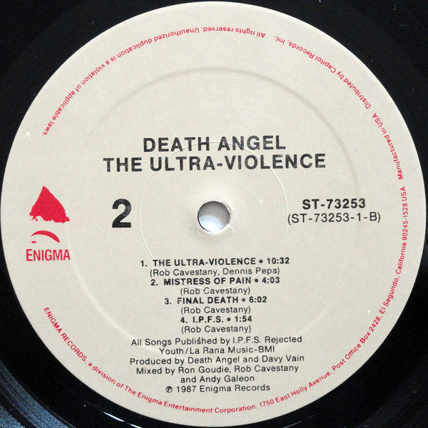 Death Angel (2) : The Ultra-Violence (LP, Album)