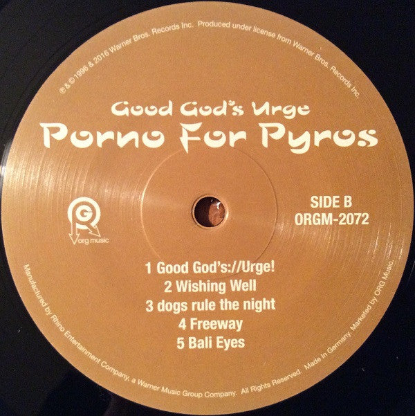 Porno For Pyros : Good God's Urge (LP, Album, RSD, Ltd, RE)