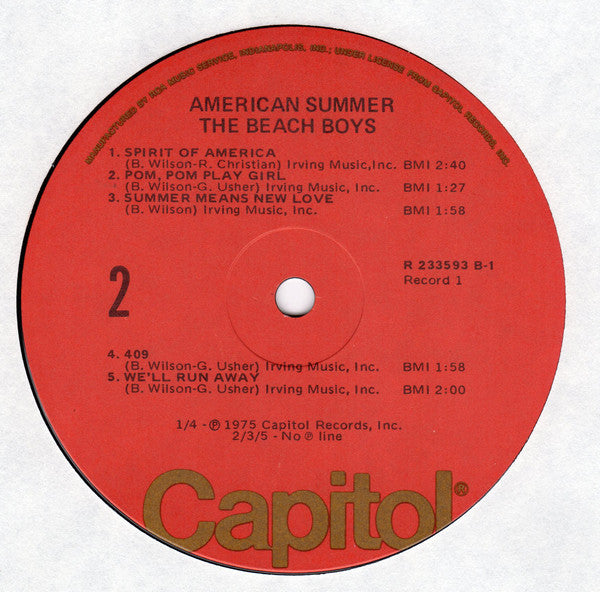 The Beach Boys : American Summer (2xLP, Comp, Club)