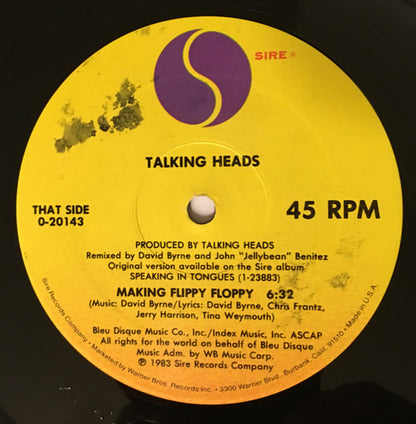 Talking Heads : Slippery People / Making Flippy Floppy (Remixes) (12", Maxi, All)