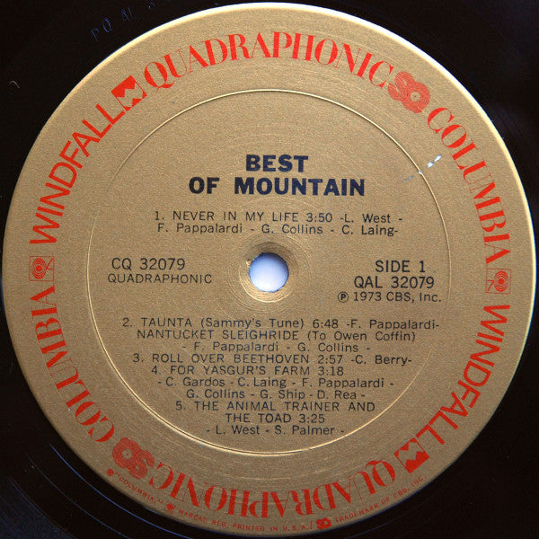 Mountain : The Best Of Mountain (LP, Comp, Quad, Pit)