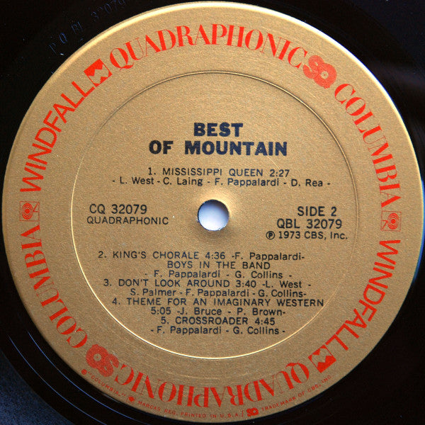 Mountain : The Best Of Mountain (LP, Comp, Quad, Pit)