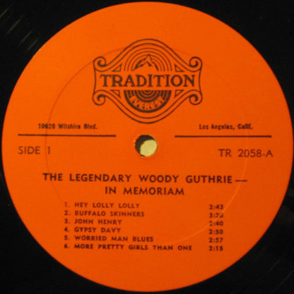 Woody Guthrie : In Memoriam (LP, Comp)