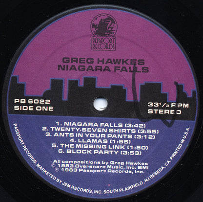 Greg Hawkes : Niagara Falls (LP, Album)