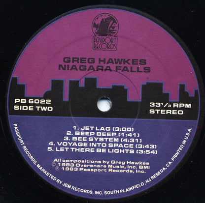 Greg Hawkes : Niagara Falls (LP, Album)