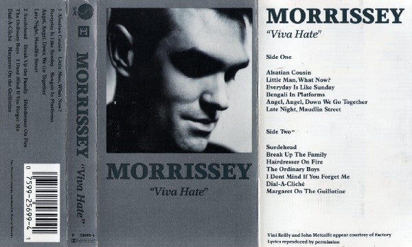 Morrissey : Viva Hate (Cass, Album, SR,)
