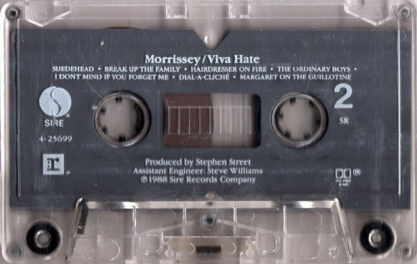 Morrissey : Viva Hate (Cass, Album, SR,)