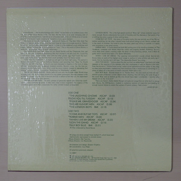 David Bowie : Starting Point (LP, Comp)
