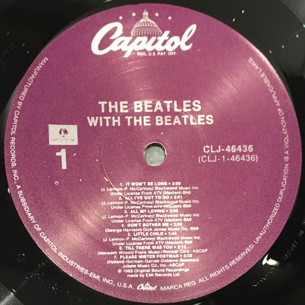 The Beatles : With The Beatles (LP, Album, Mono, RE, Pur)