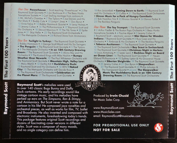 Various : Raymond Scott - The First 100 Years 1908-2008 (3xCD, Comp, Promo, S/Edition)