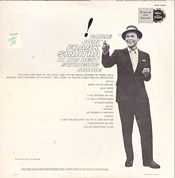 Frank Sinatra : Sinatra's Swingin' Session!!! (LP, Album)