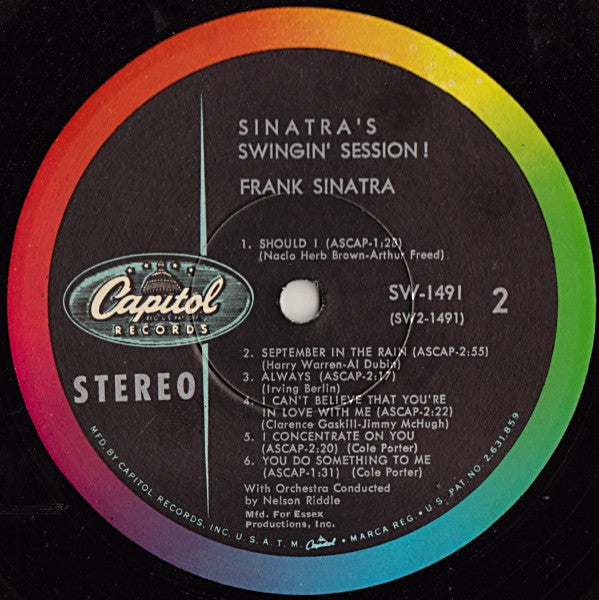 Frank Sinatra : Sinatra's Swingin' Session!!! (LP, Album)