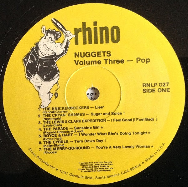 Various : Nuggets Volume Three: Pop (LP, Comp)
