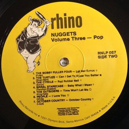 Various : Nuggets Volume Three: Pop (LP, Comp)