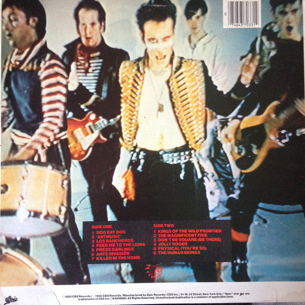Adam And The Ants : Kings Of The Wild Frontier (LP, Album, San)