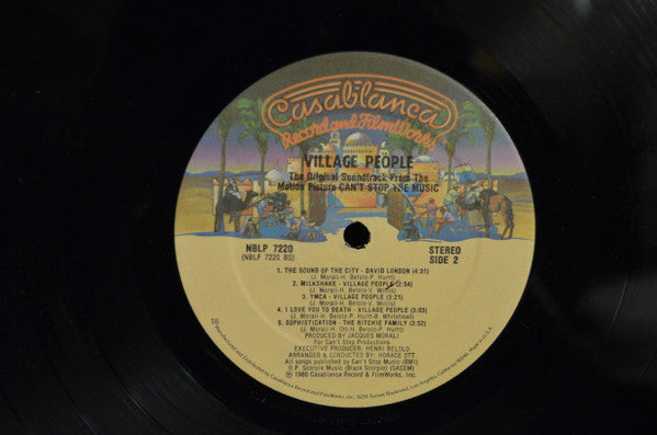 Village People : Can't Stop The Music - The Original Motion Picture Soundtrack Album (LP, Album, 18 )