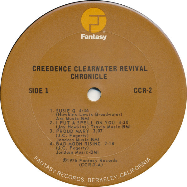 Creedence Clearwater Revival Featuring John Fogerty : Chronicle - The 20 Greatest Hits (2xLP, Comp)
