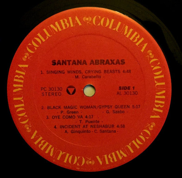 Santana : Abraxas (LP, Album, RE, Gat)