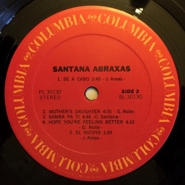 Santana : Abraxas (LP, Album, RE, Gat)