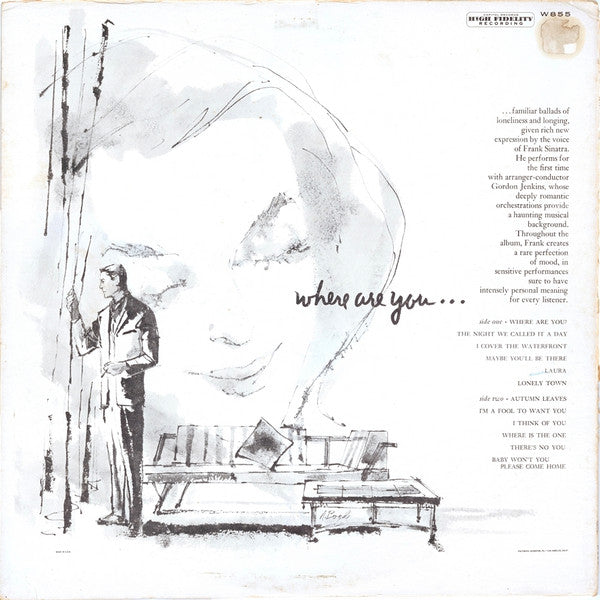 Frank Sinatra With Gordon Jenkins And His Orchestra : Where Are You? (LP, Album, Mono, Scr)