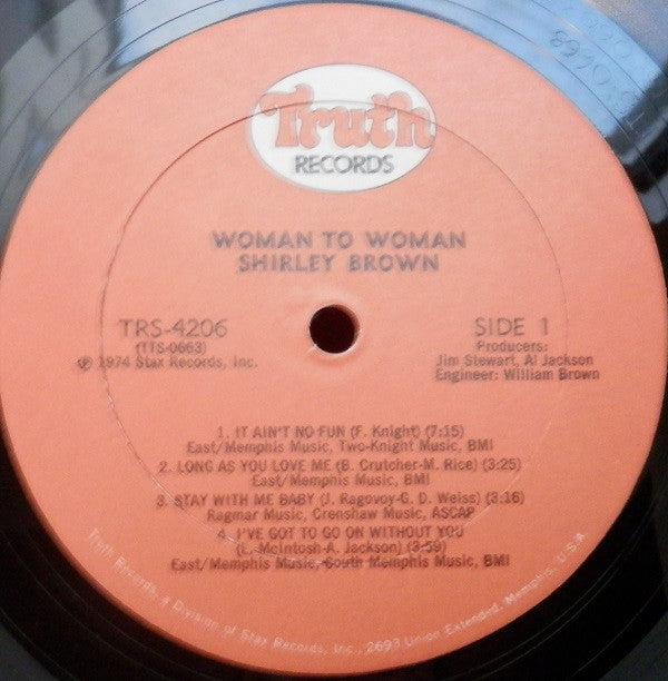 Shirley Brown : Woman To Woman (LP, Album)