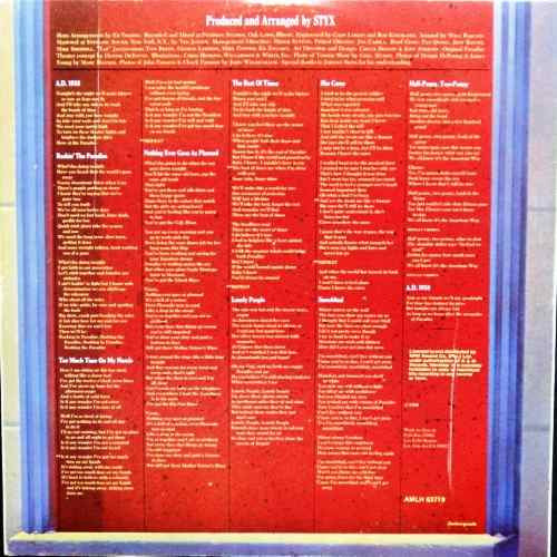 Styx : Paradise Theatre (LP, Album, Etch)