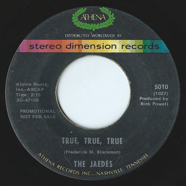 The Jaedes : Uh, Uh, What Did I Do (7", Single)