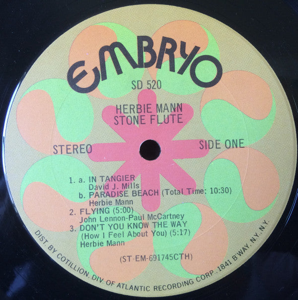 Herbie Mann : Stone Flute (LP, Album, CTH)