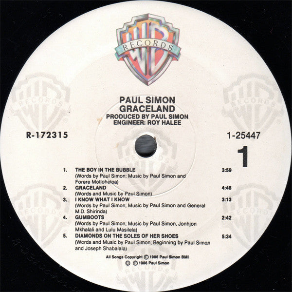 Paul Simon : Graceland (LP, Album, Club)