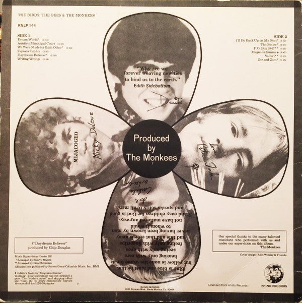 The Monkees : The Birds, The Bees & The Monkees (LP, Album, RE)