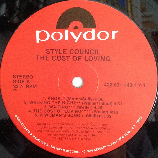 The Style Council : The Cost Of Loving (LP, Album, 70 )
