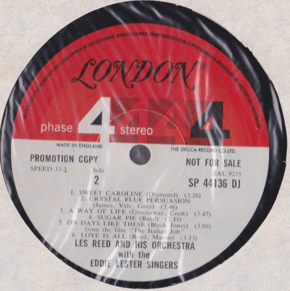 Les Reed And His Orchestra : Love Is All (LP, Album, Promo, Gat)