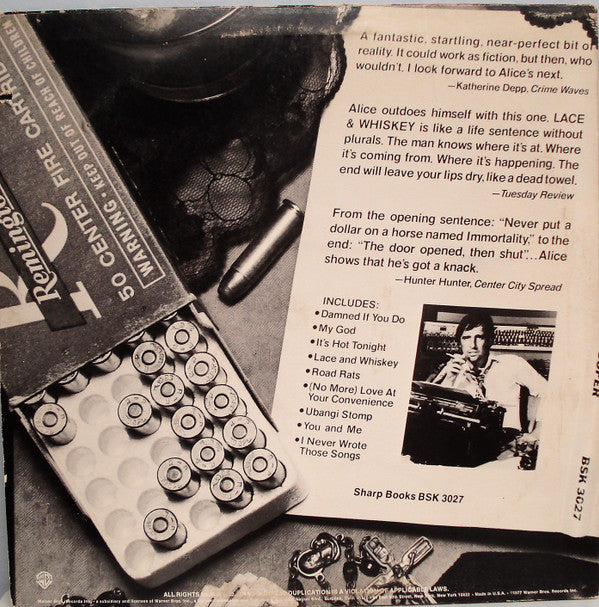 Alice Cooper (2) : Lace And Whiskey (LP, Album, Jac)
