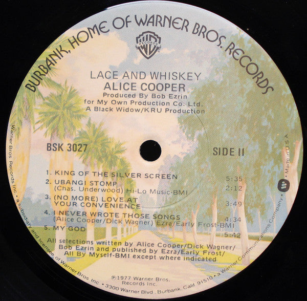 Alice Cooper (2) : Lace And Whiskey (LP, Album, Jac)