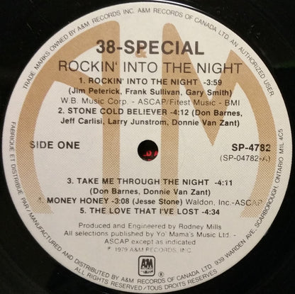 38 Special (2) : Rockin' Into The Night (LP, Album)
