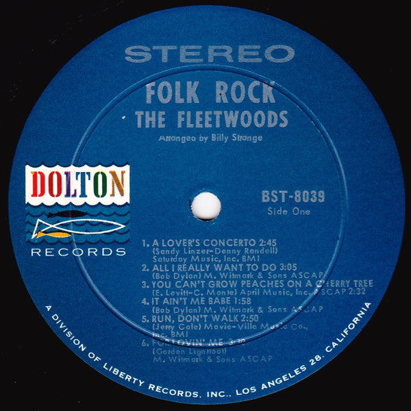 The Fleetwoods : Folk Rock (LP, Album)