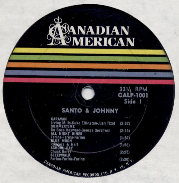 Santo & Johnny : Santo & Johnny (LP, Album, Mono, RP)