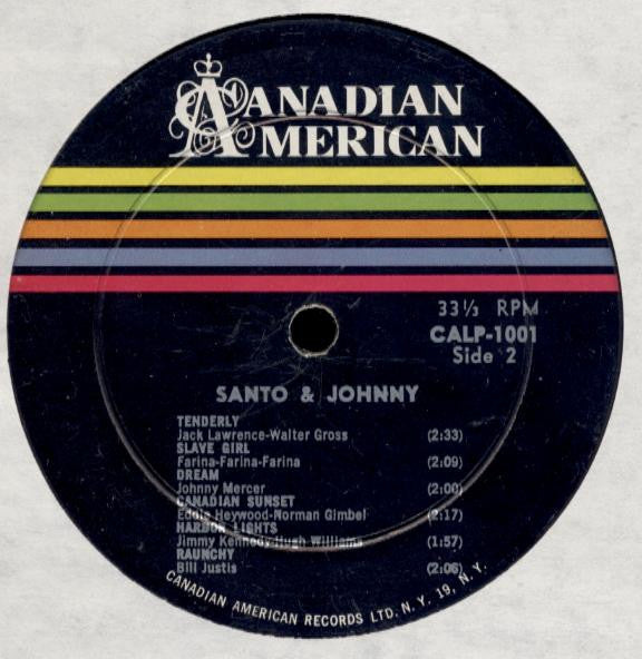 Santo & Johnny : Santo & Johnny (LP, Album, Mono, RP)