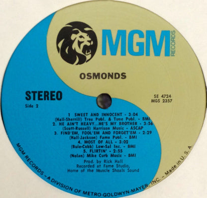 The Osmonds : Osmonds (LP, Album, Gat)