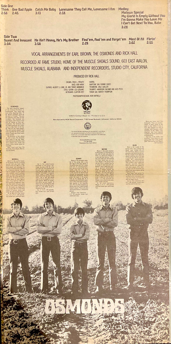 The Osmonds : Osmonds (LP, Album, Gat)