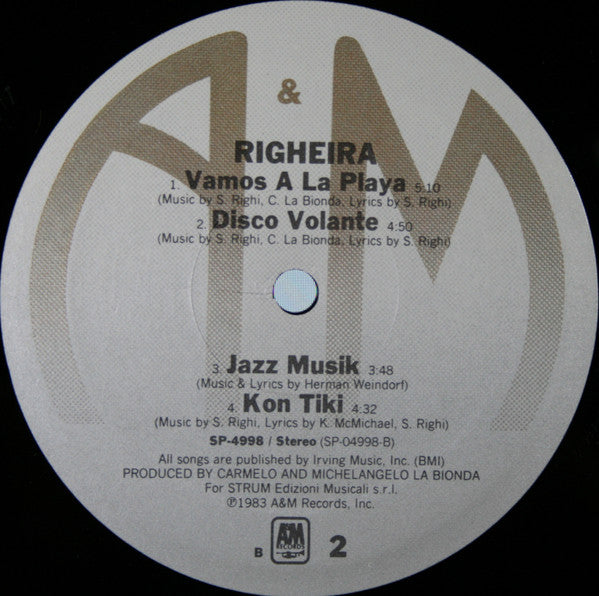 Righeira : Righeira (LP, Album, Ele)